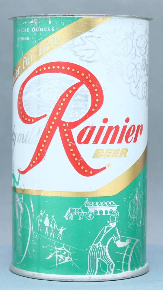Rainier Beer Flat Top Can