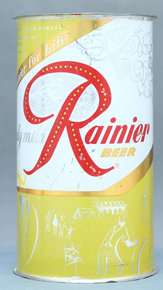 Rainier Beer Flat Top Can