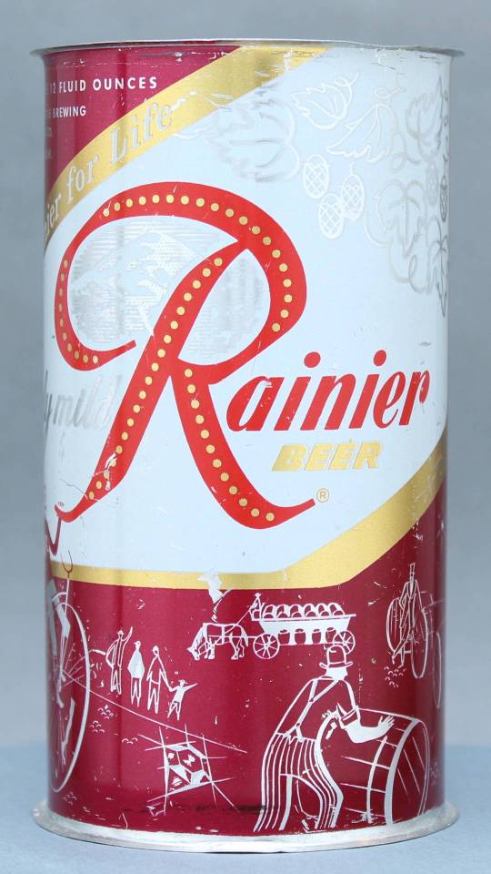 Rainier Beer Flat Top Can