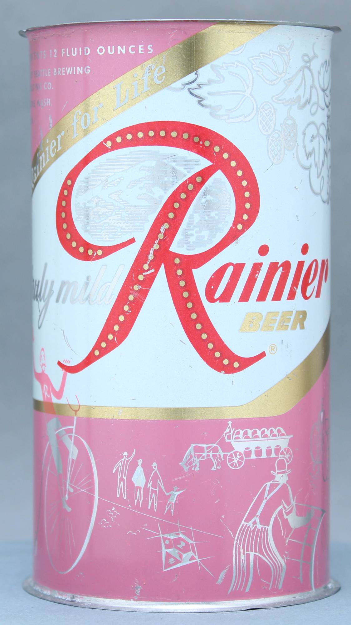 Rainier Beer Flat Top Can