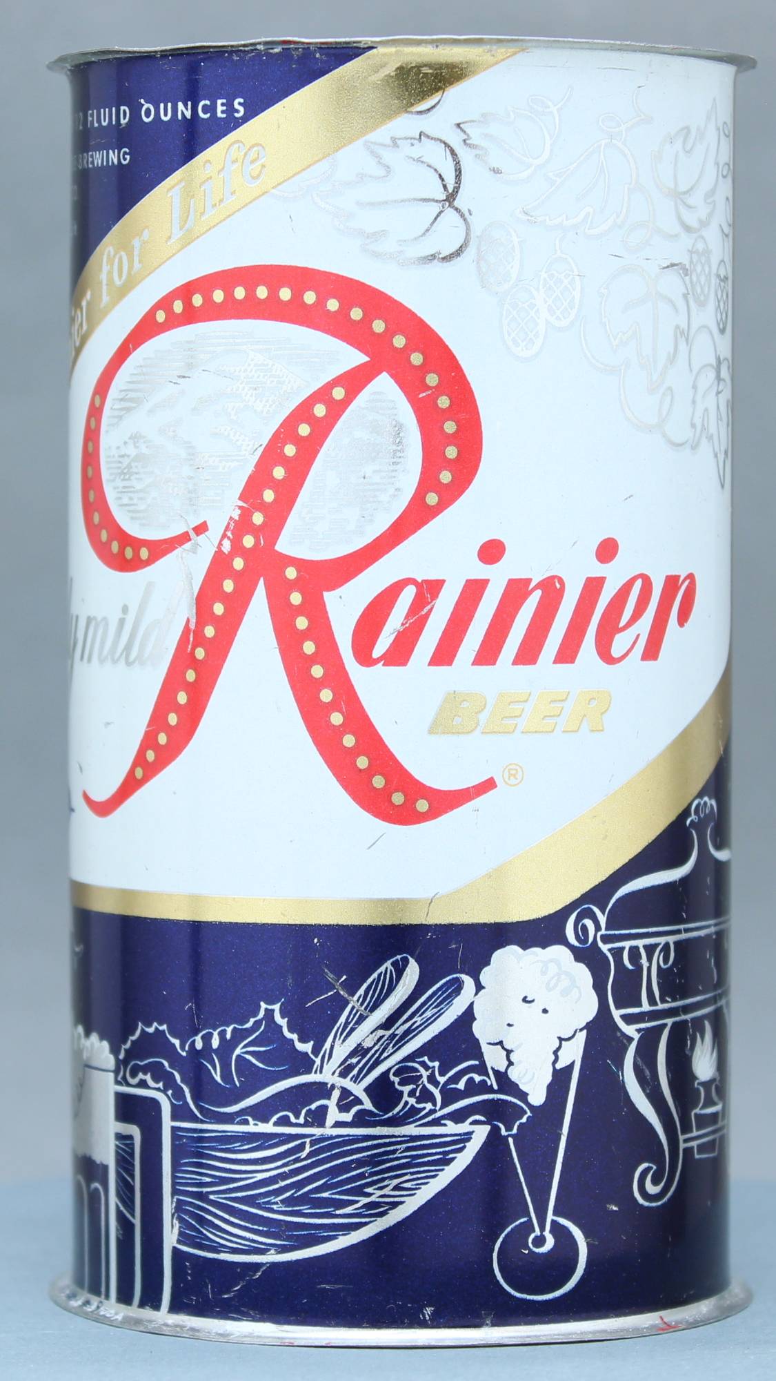 Rainier Beer Flat Top Can