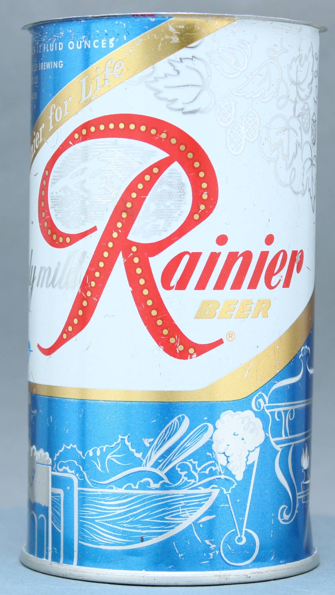 Rainier Beer Flat Top Can