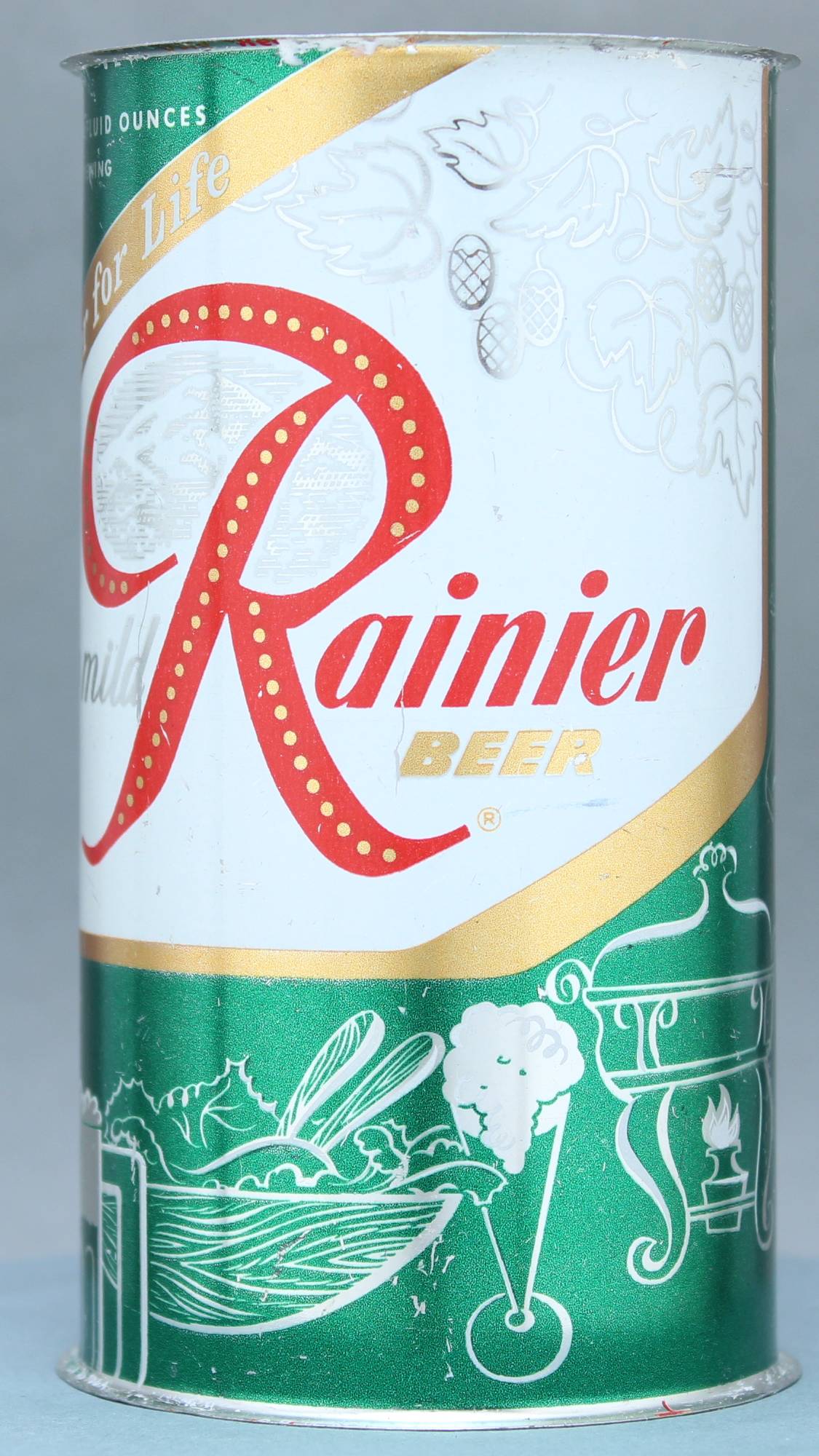 Rainier Beer Flat Top Can