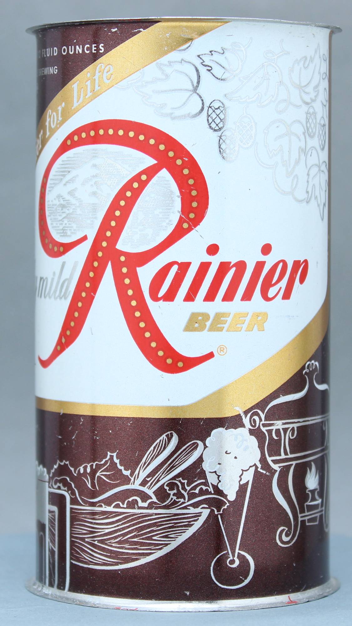 Rainier Beer Flat Top Can