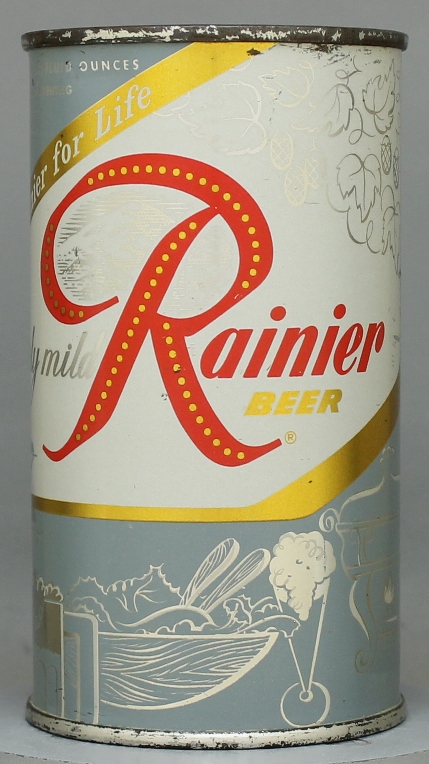 Rainier Beer Flat Top Can