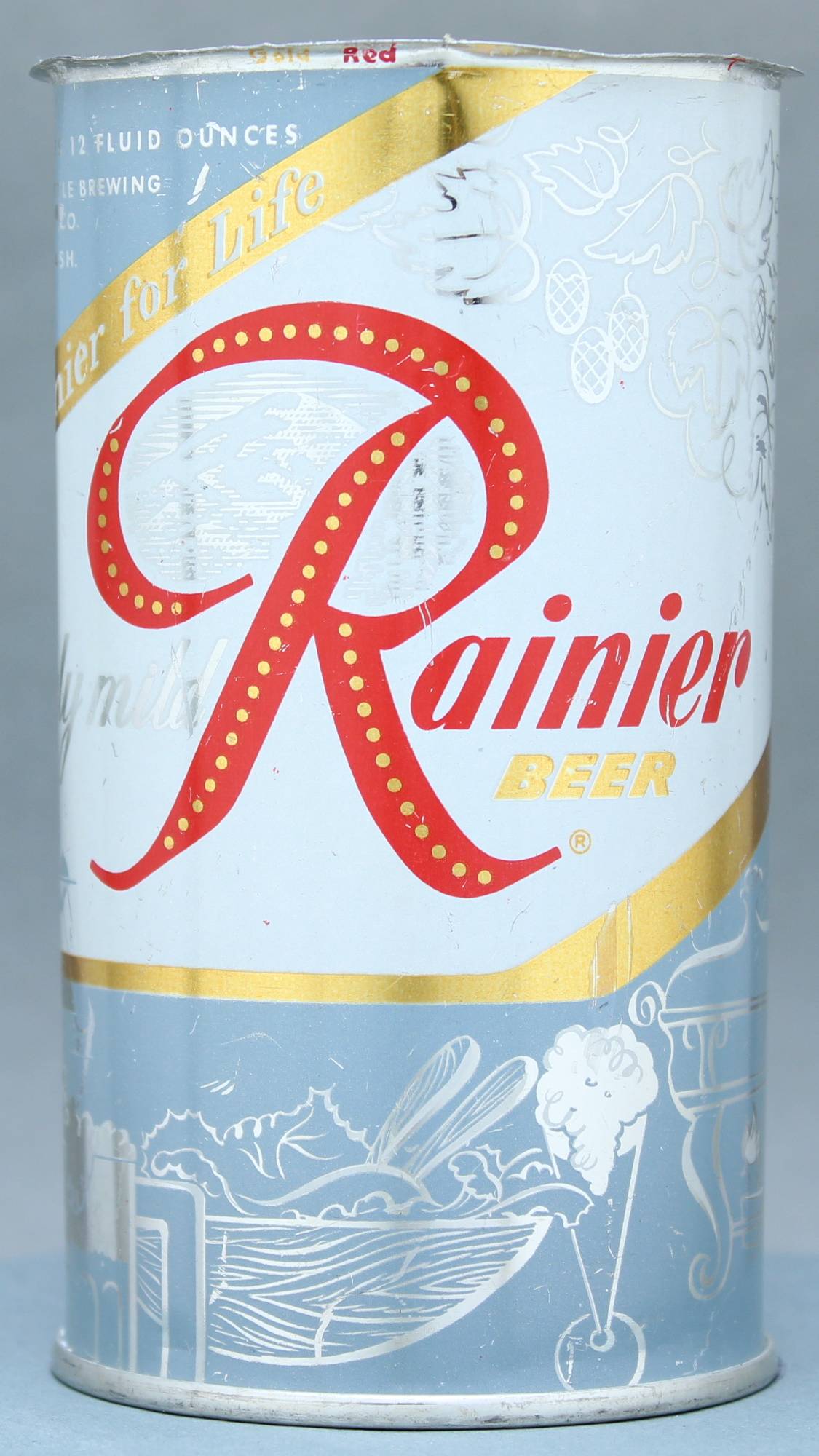 Rainier Beer Flat Top Can