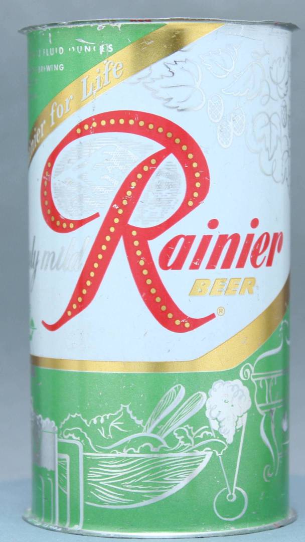 Rainier Beer Flat Top Can