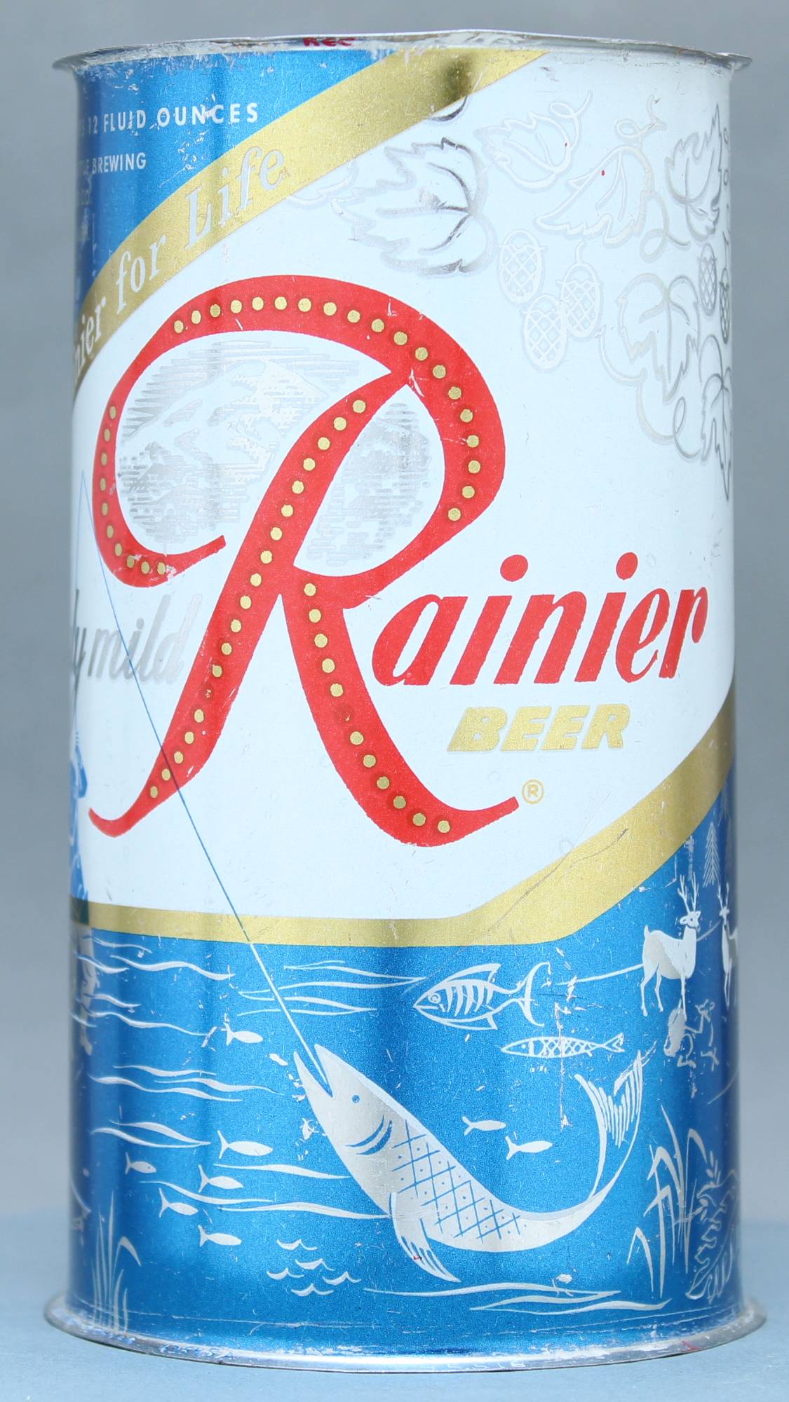 Rainier Beer Flat Top Can