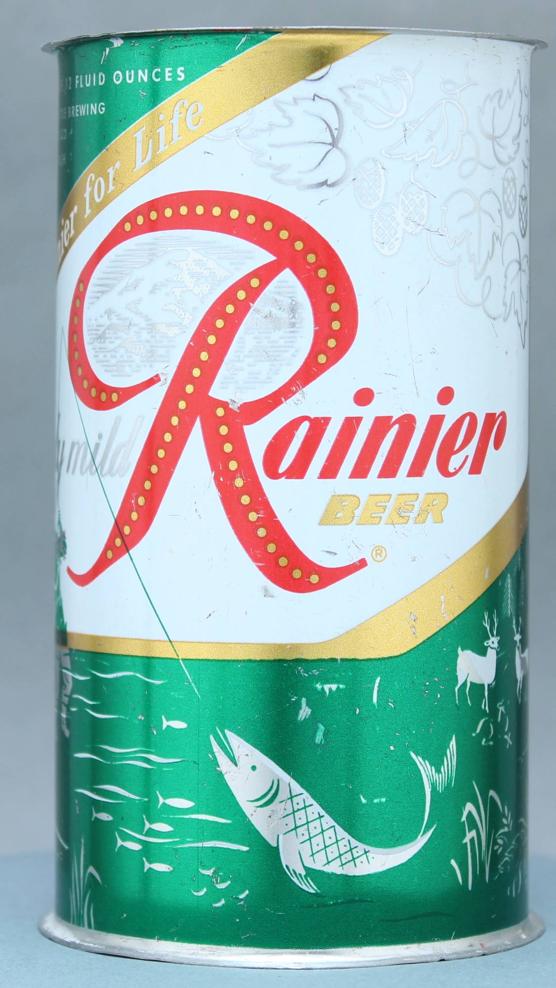 Rainier Beer Flat Top Can