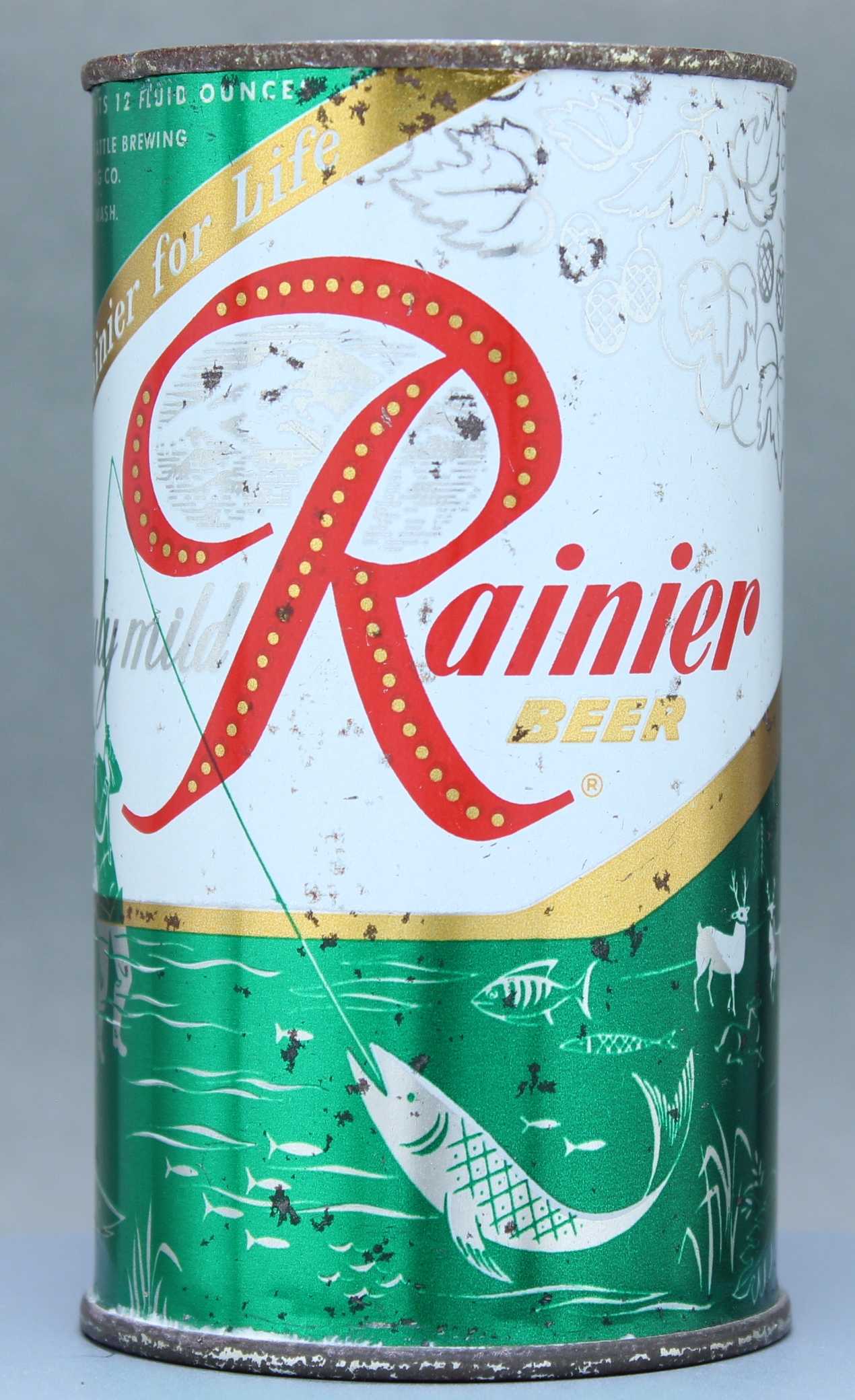 Rainier Beer Flat Top Can
