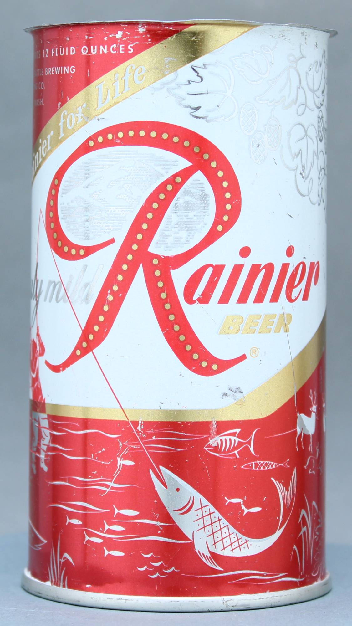 Rainier Beer Flat Top Can