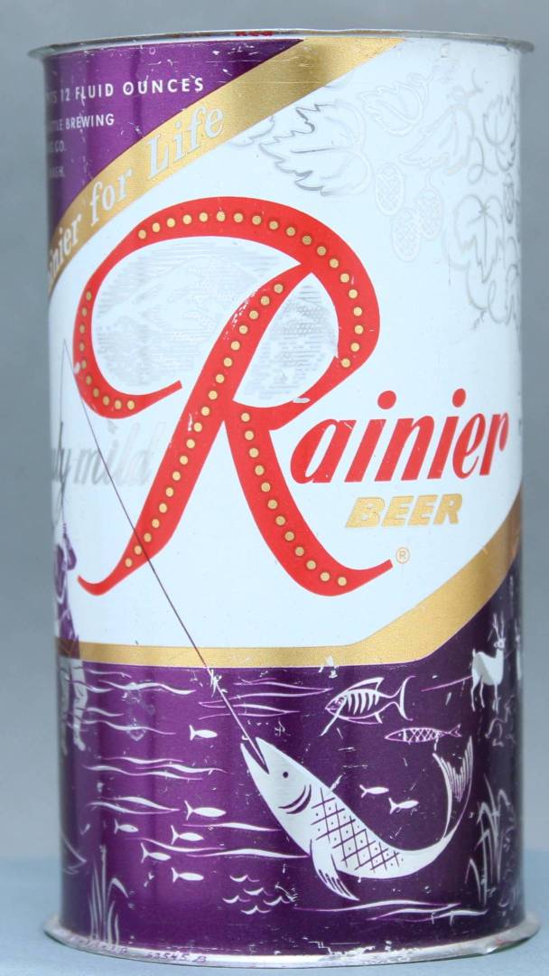 Rainier Beer Flat Top Can
