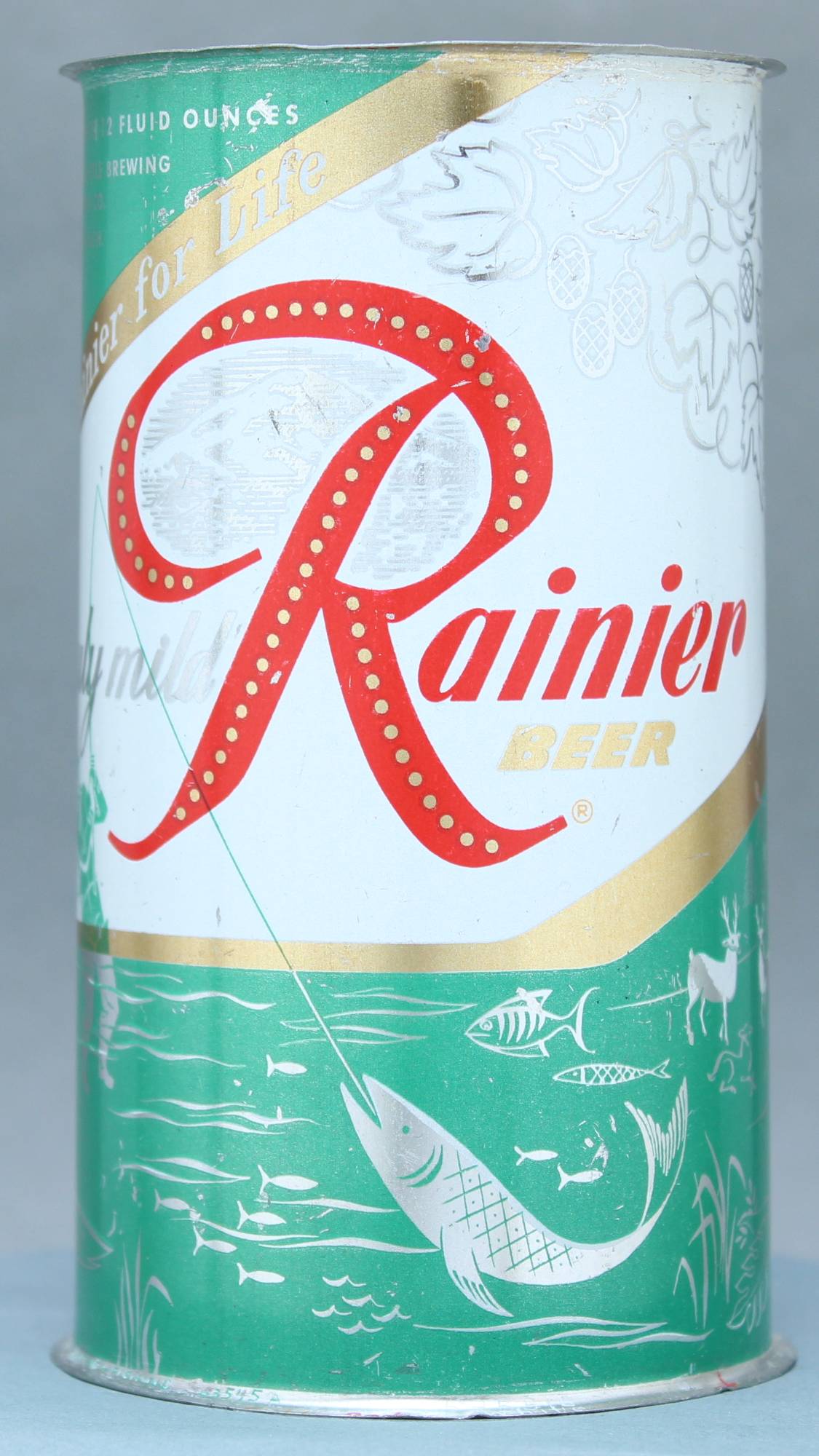 Rainier Beer Flat Top Can