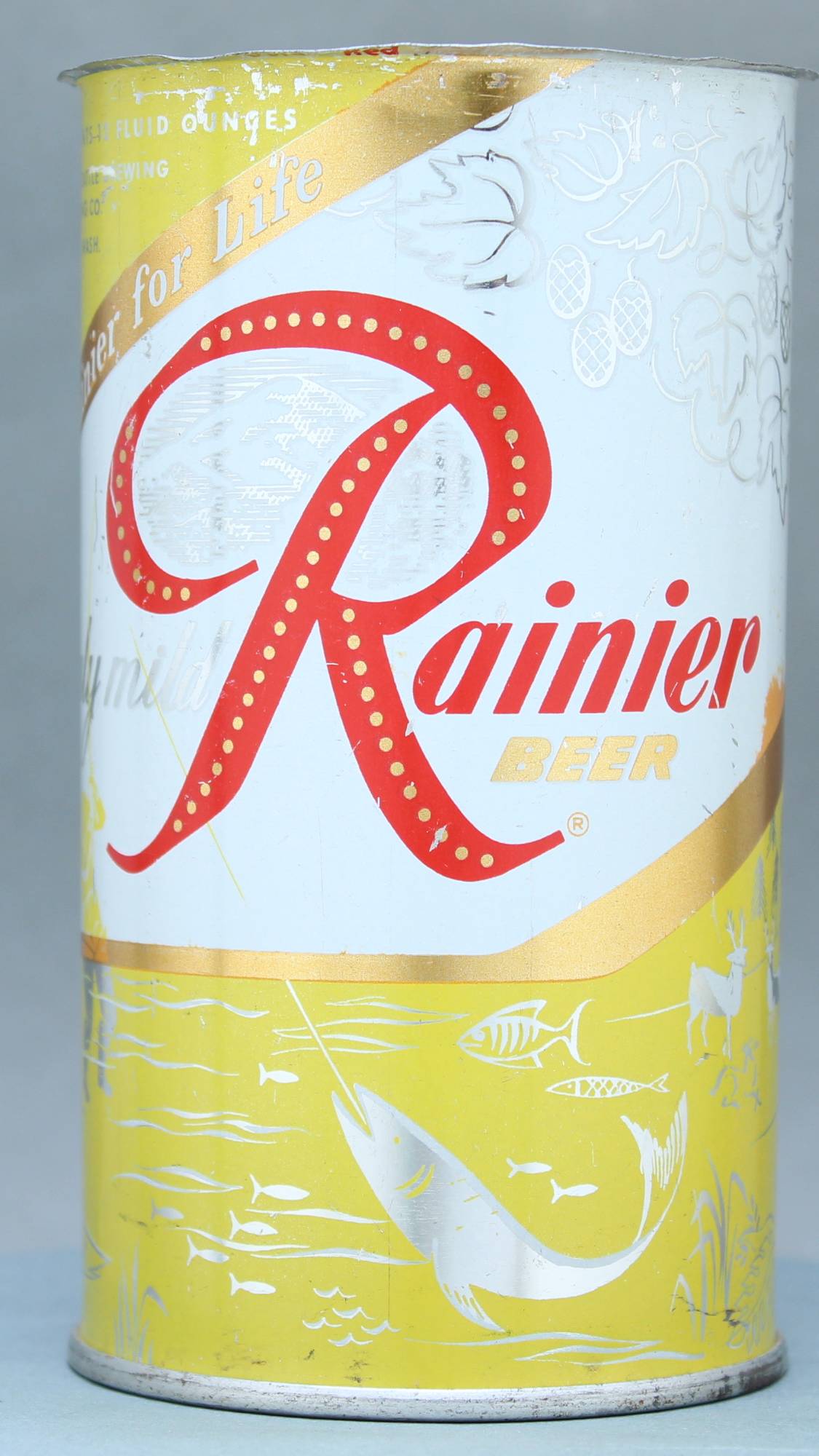 Rainier Beer Flat Top Can