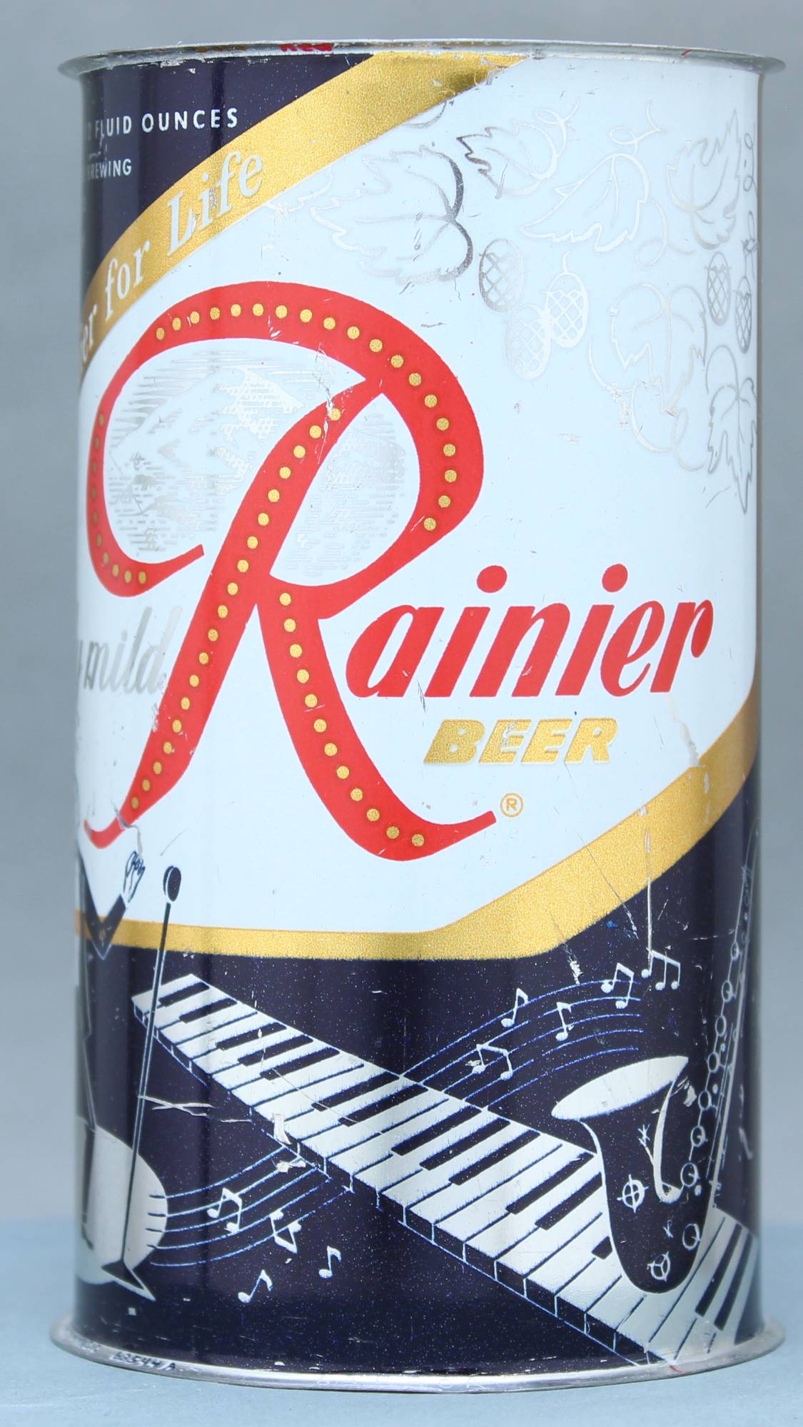 Rainier Beer Flat Top Can