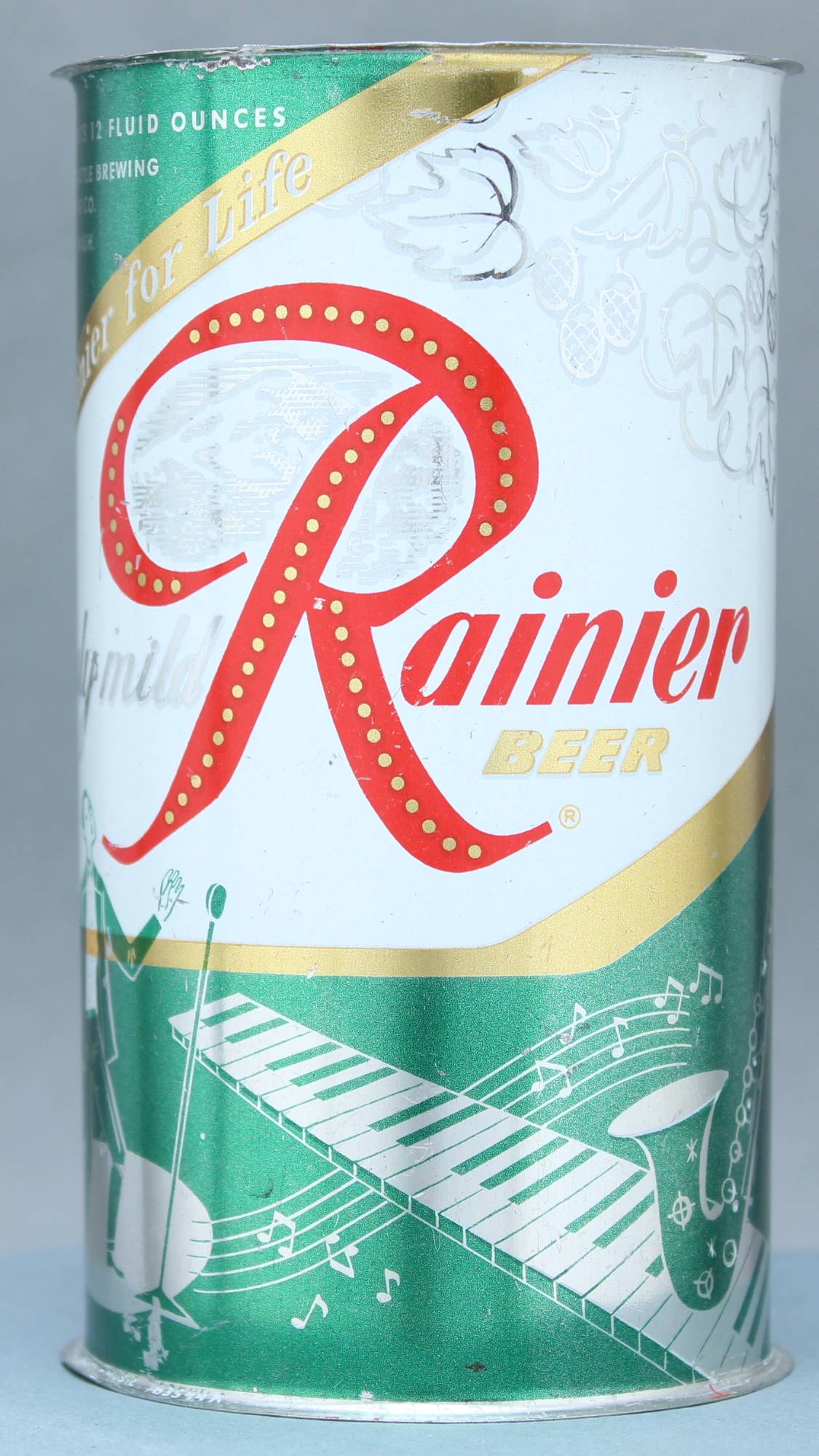 Rainier Beer Flat Top Can
