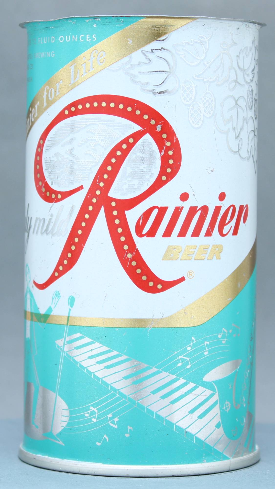 Rainier Beer Flat Top Can