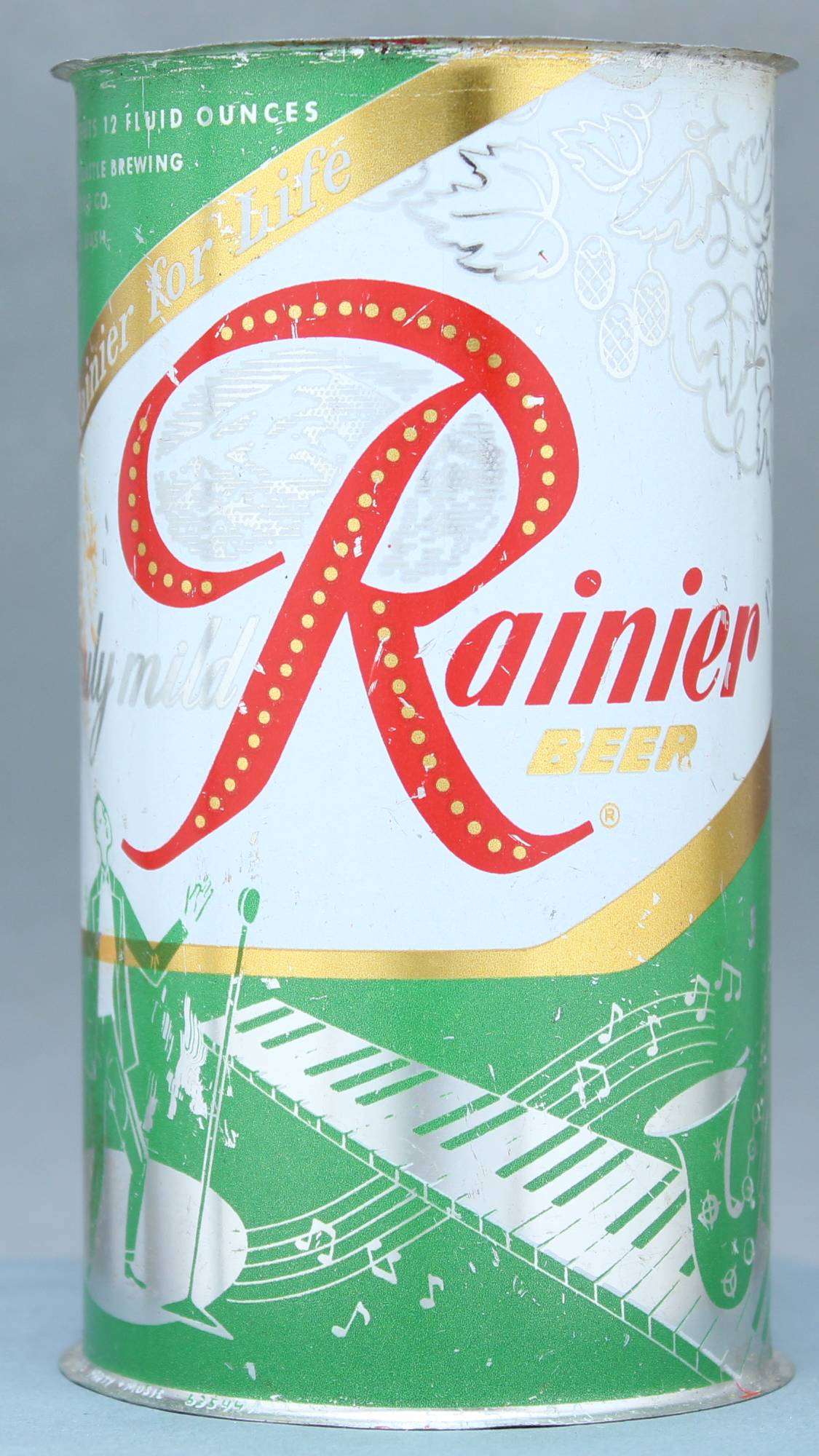 Rainier Beer Flat Top Can
