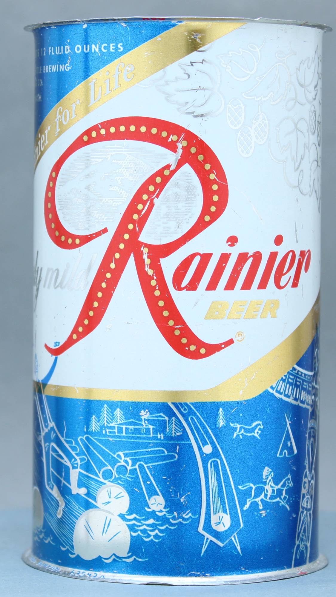 Rainier Beer Flat Top Can