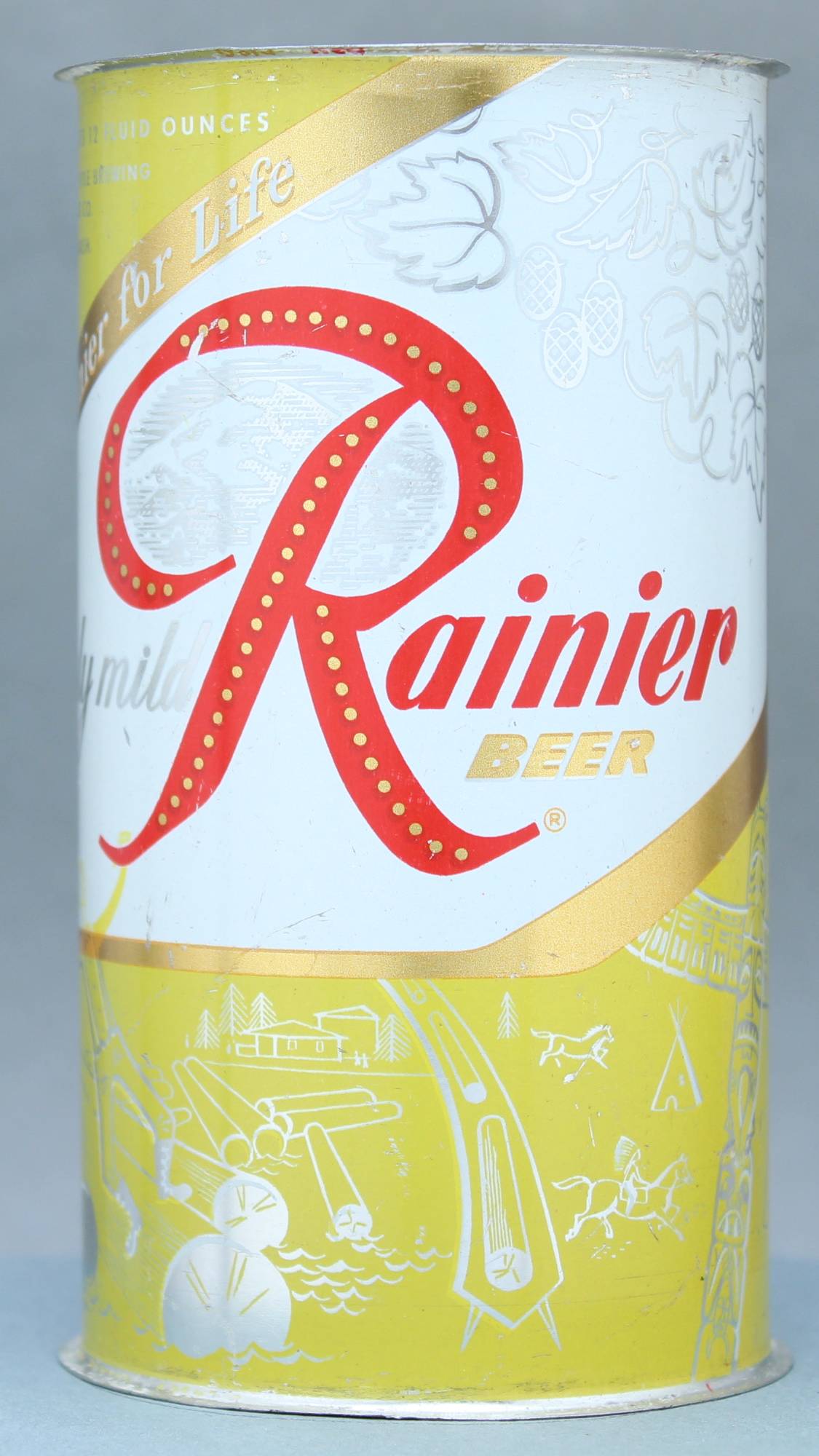 Rainier Beer Flat Top Can