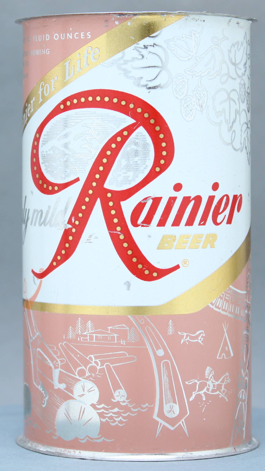 Rainier Beer Flat Top Can