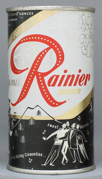 Rainier Beer Flat Top Can