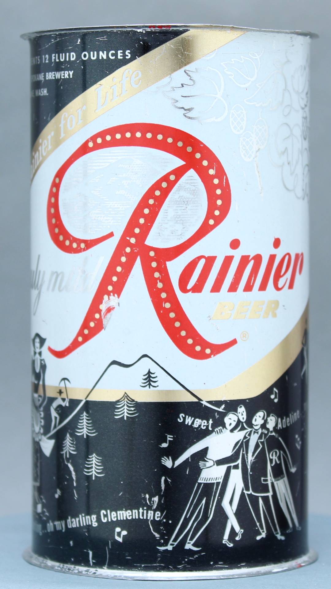 Rainier Beer Flat Top Can