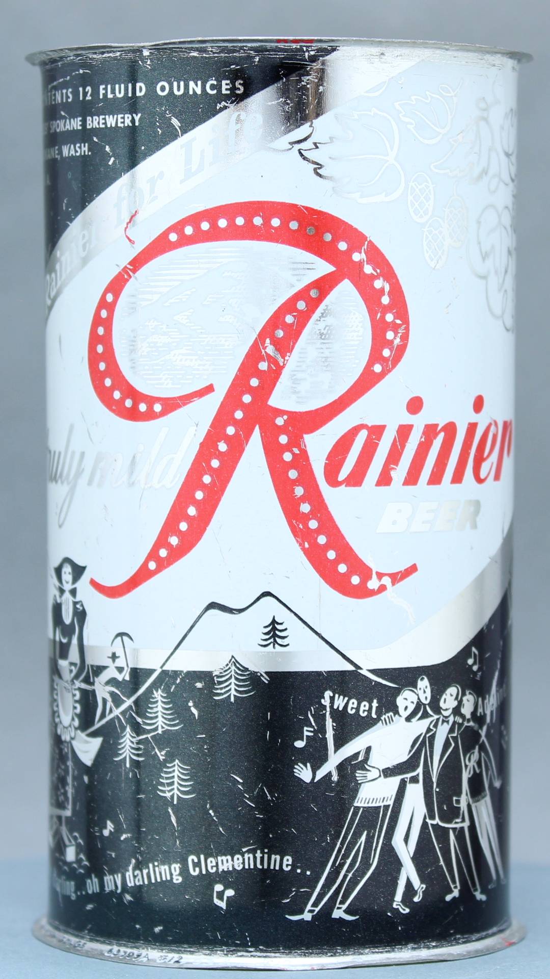 Rainier Beer Flat Top Can