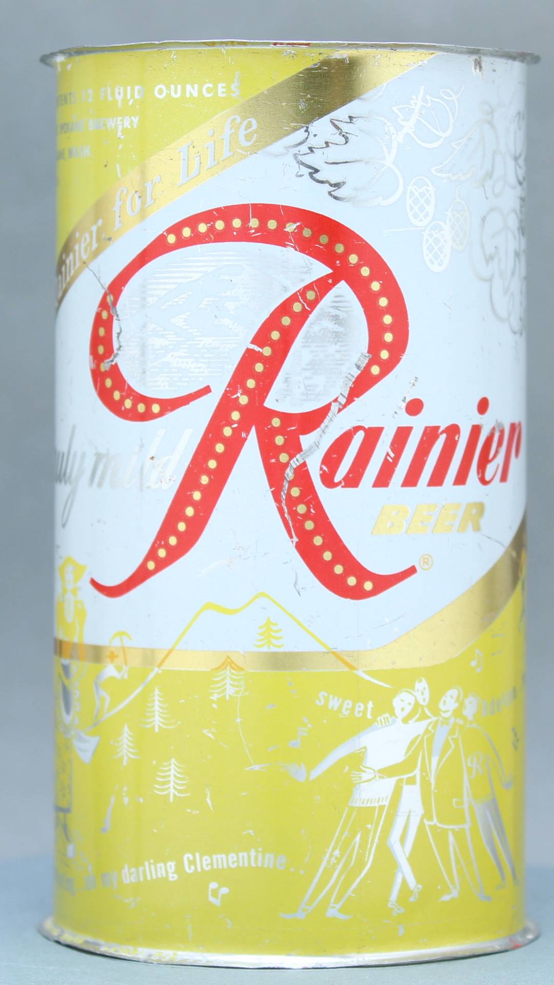 Rainier Beer Flat Top Can