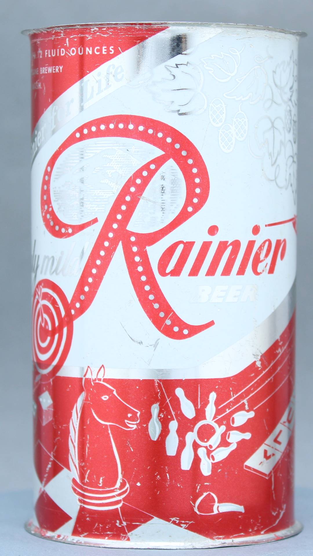 Rainier Beer Flat Top Can