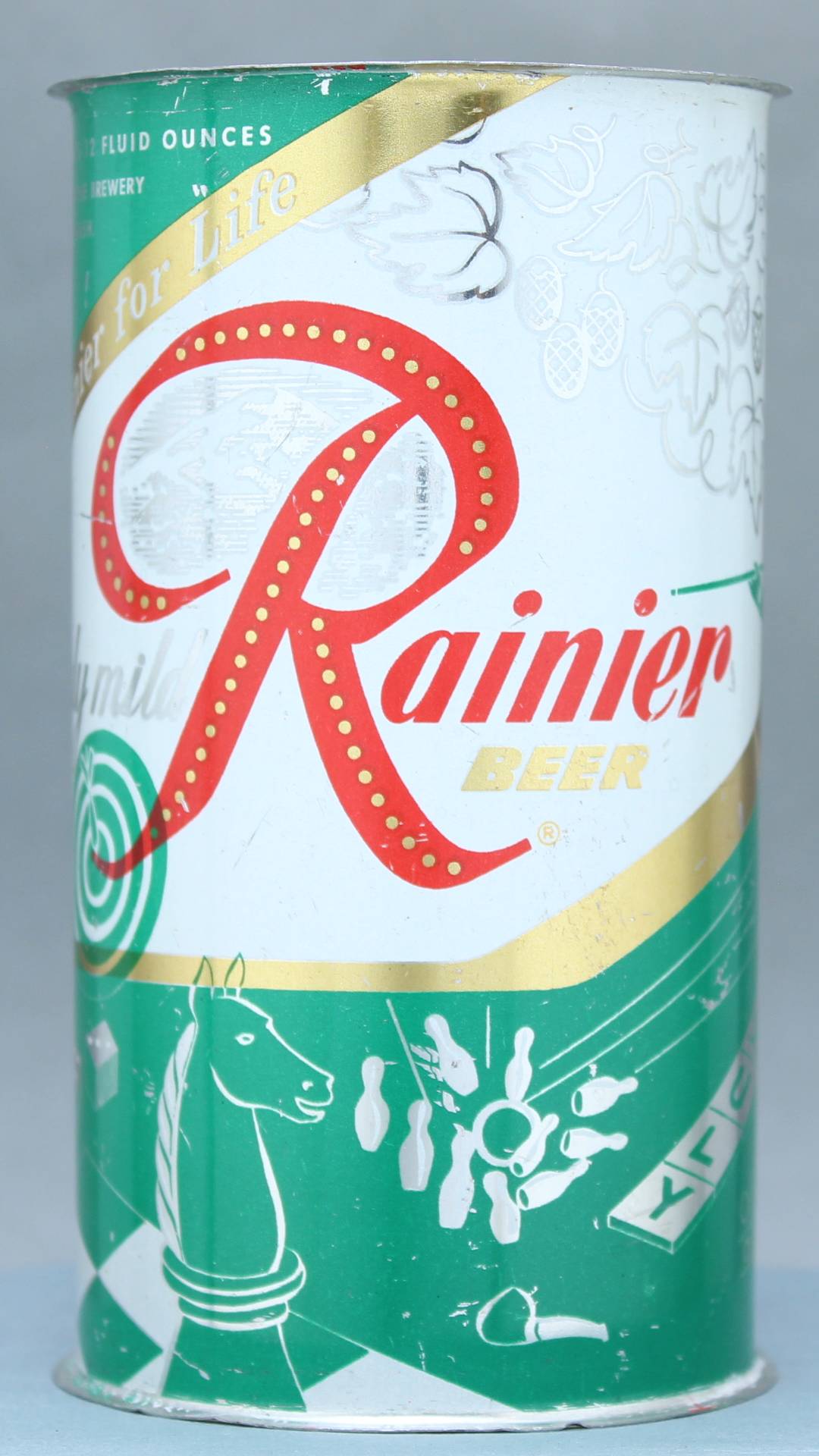 Rainier Beer Flat Top Can