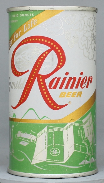 Rainier Beer Flat Top Can