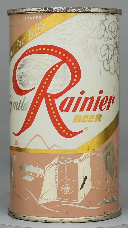 Rainier Beer Flat Top Can