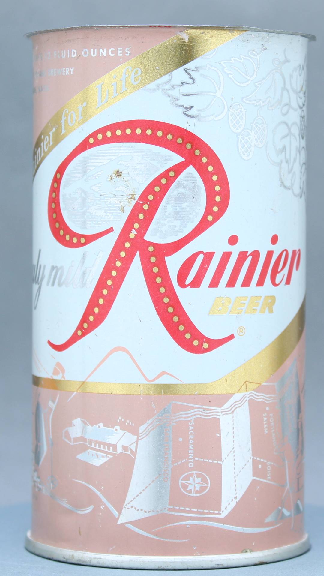 Rainier Beer Flat Top Can