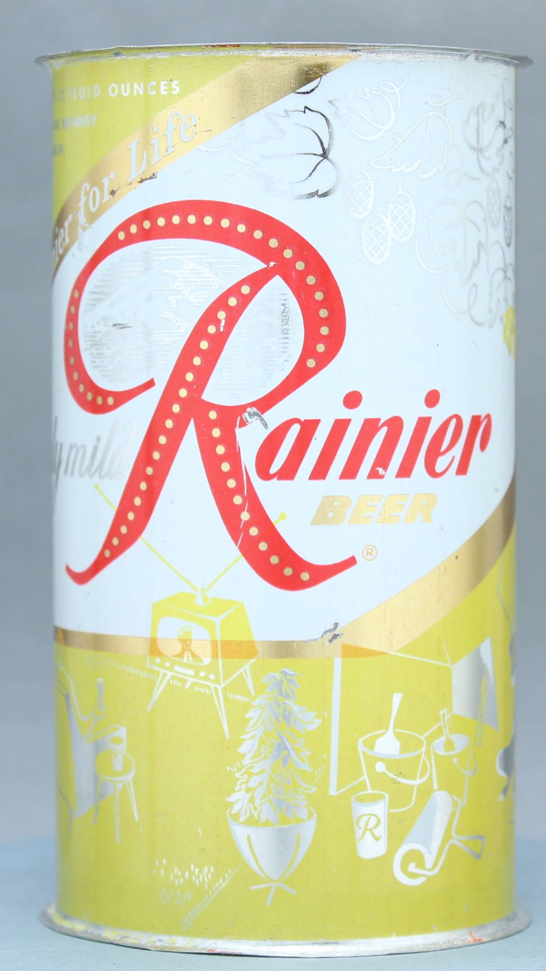 Rainier Beer Flat Top Can