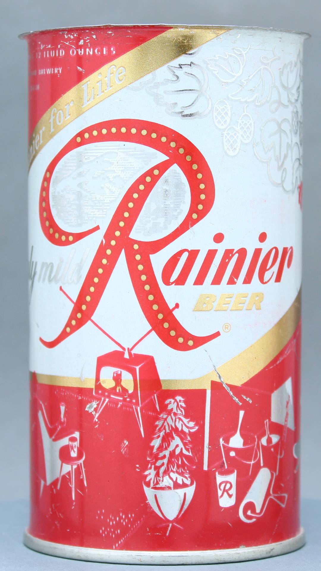 Rainier Beer Flat Top Can
