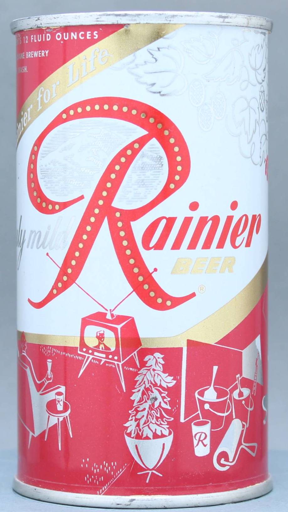Rainier Beer Flat Top Can