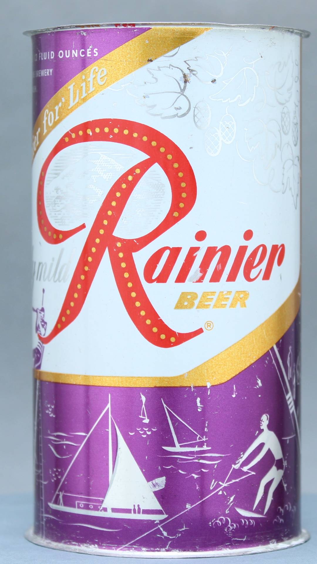 Rainier Beer Flat Top Can