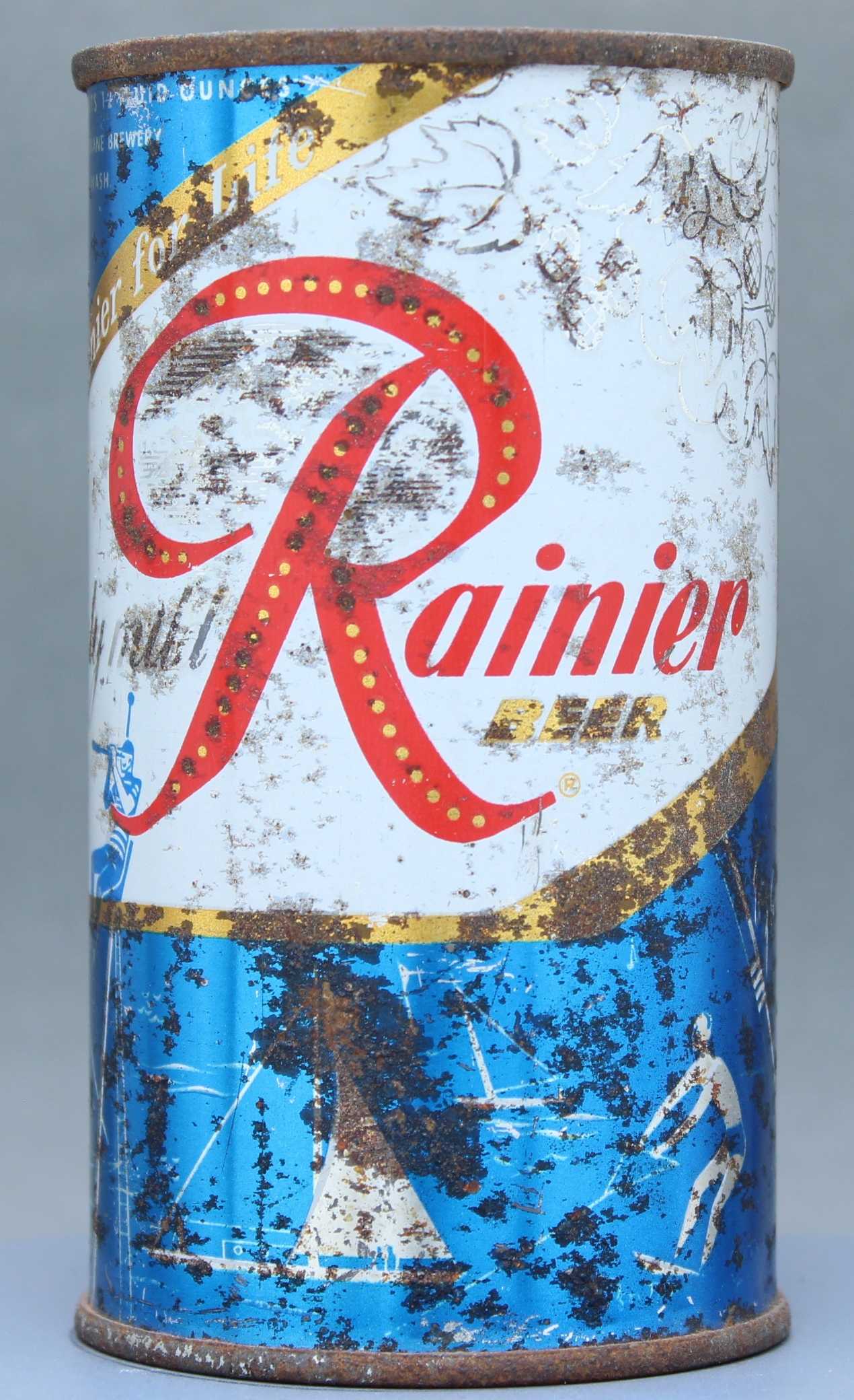 Rainier Beer Flat Top Can