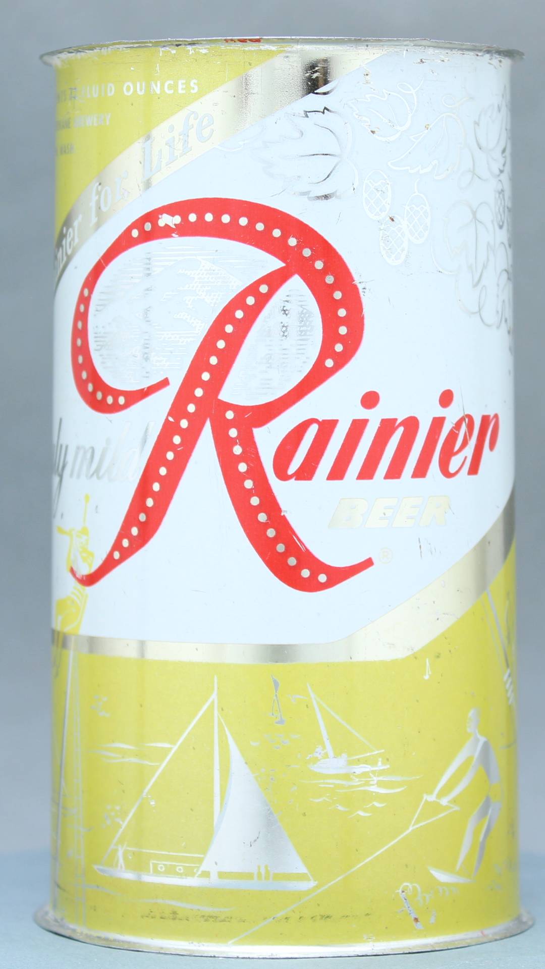 Rainier Beer Flat Top Can