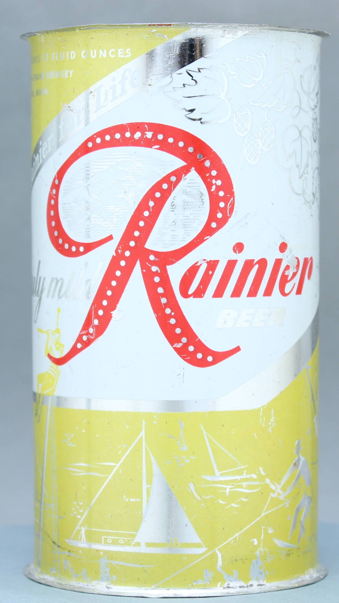 Rainier Beer Flat Top Can