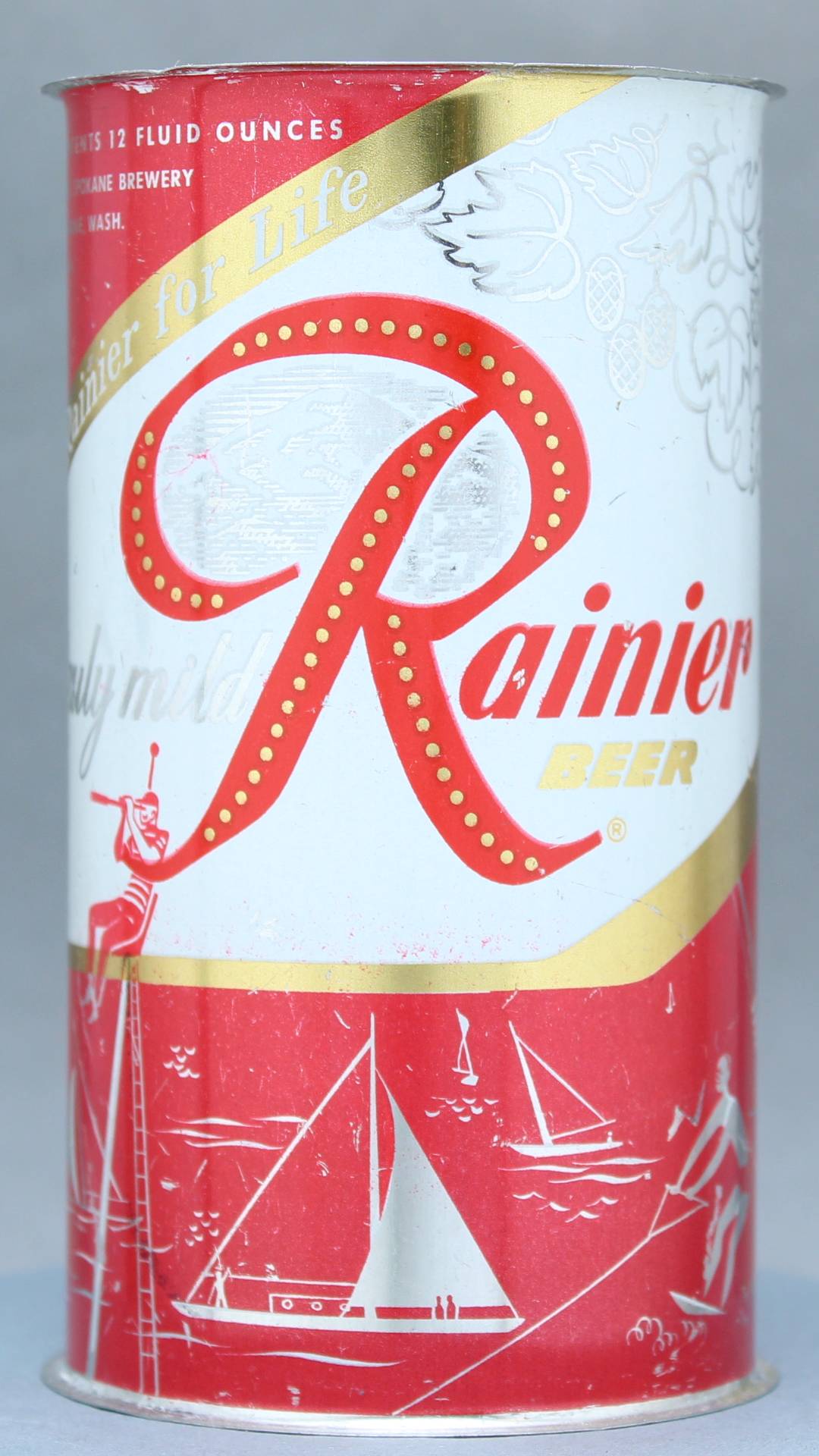 Rainier Beer Flat Top Can