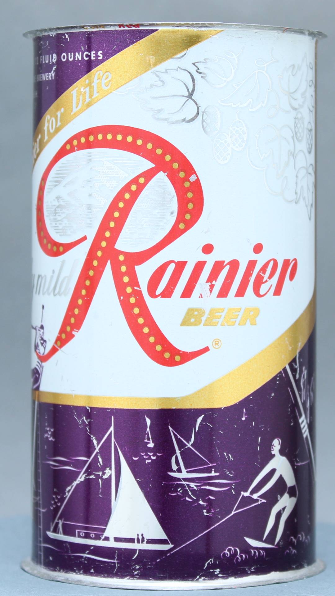 Rainier Beer Flat Top Can
