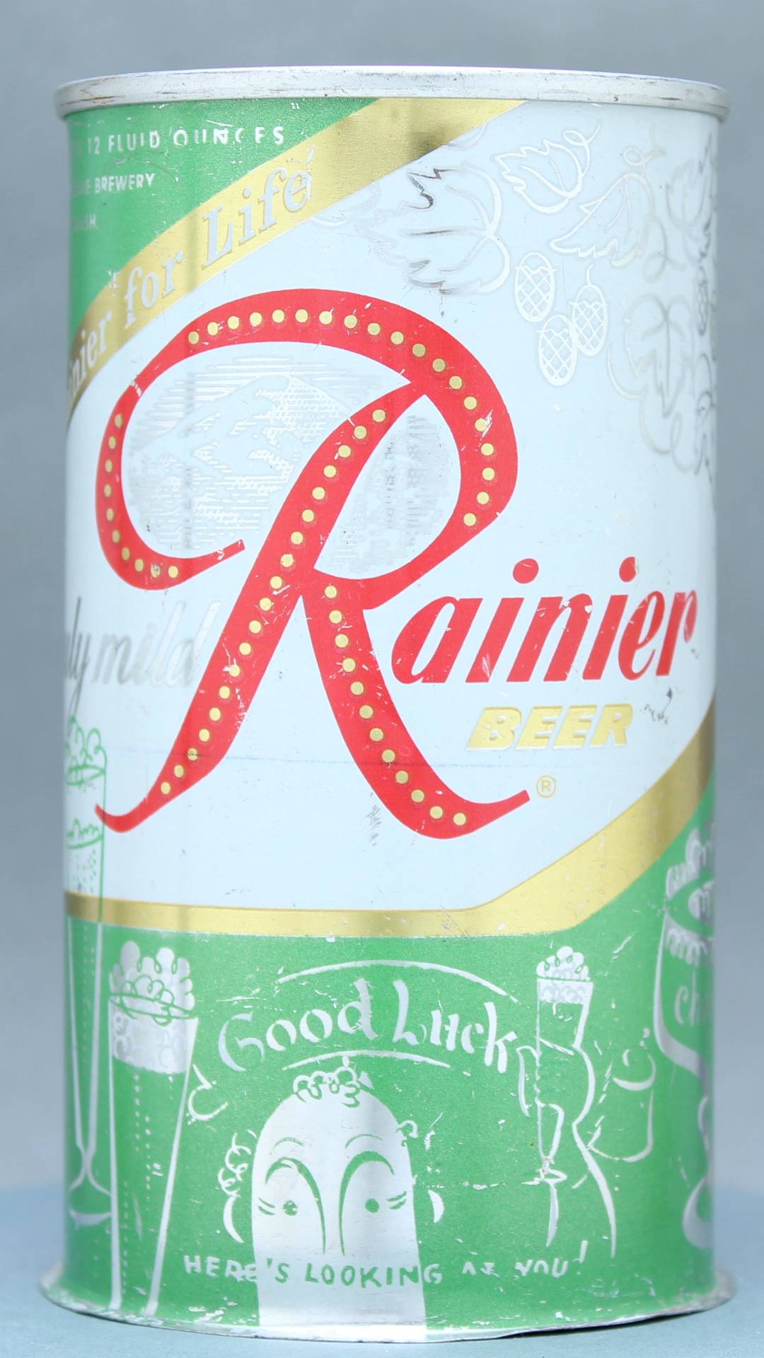 Rainier Beer Flat Top Can