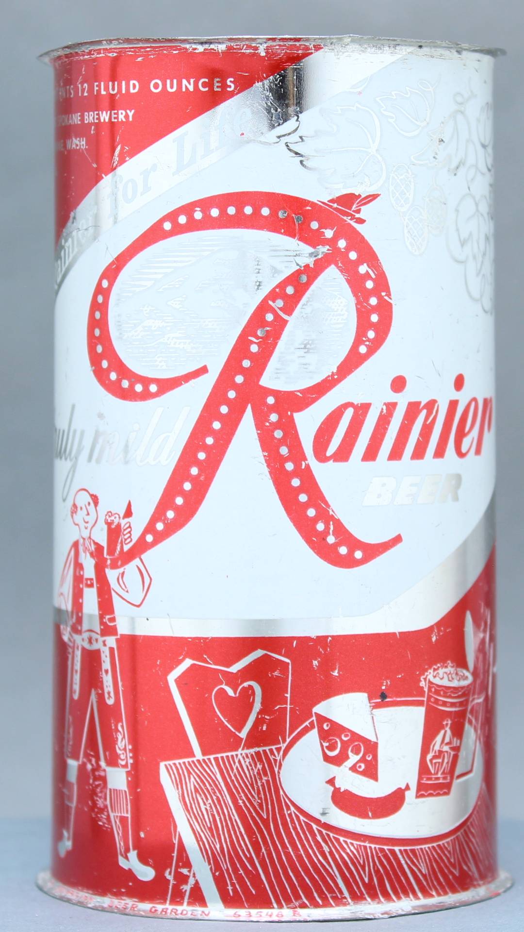 Rainier Beer Flat Top Can
