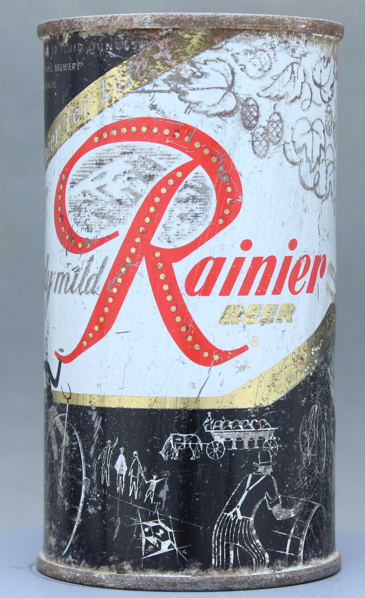 Rainier Beer Flat Top Can