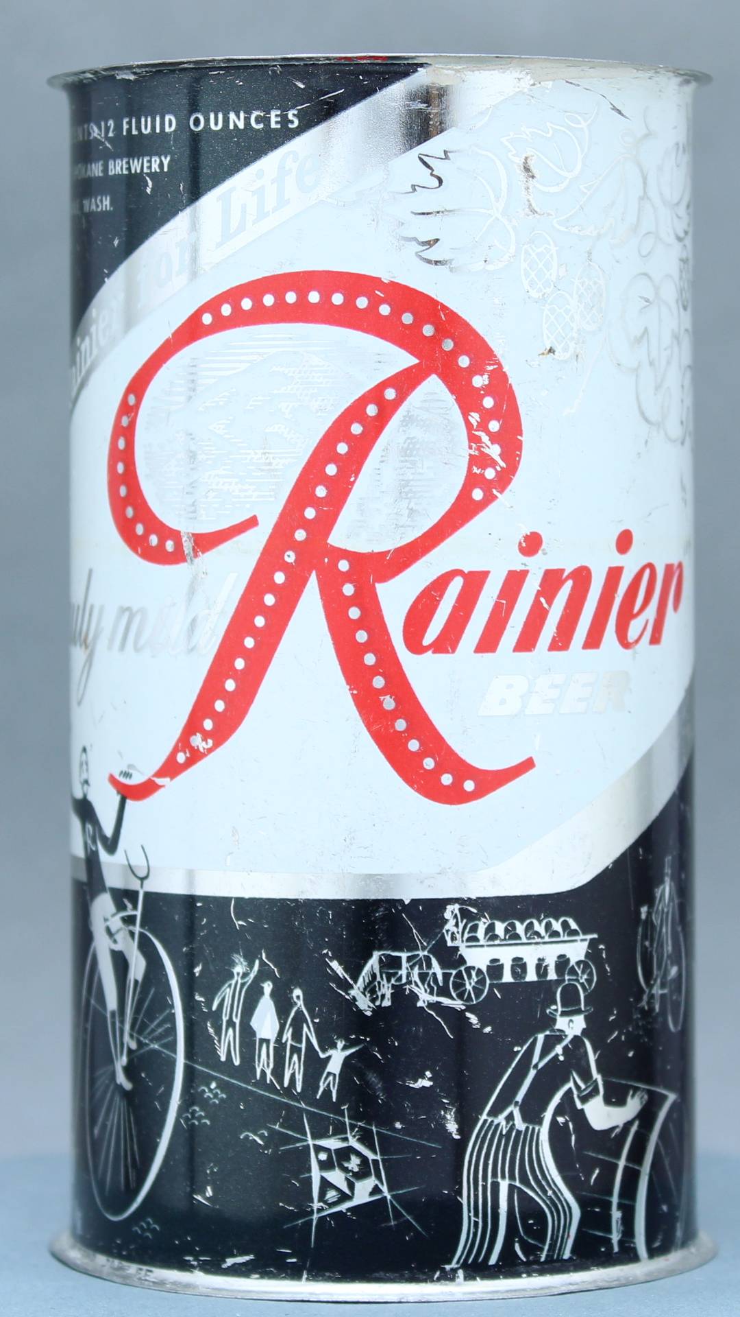 Rainier Beer Flat Top Can