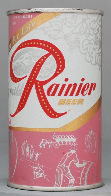 Rainier Beer Flat Top Can