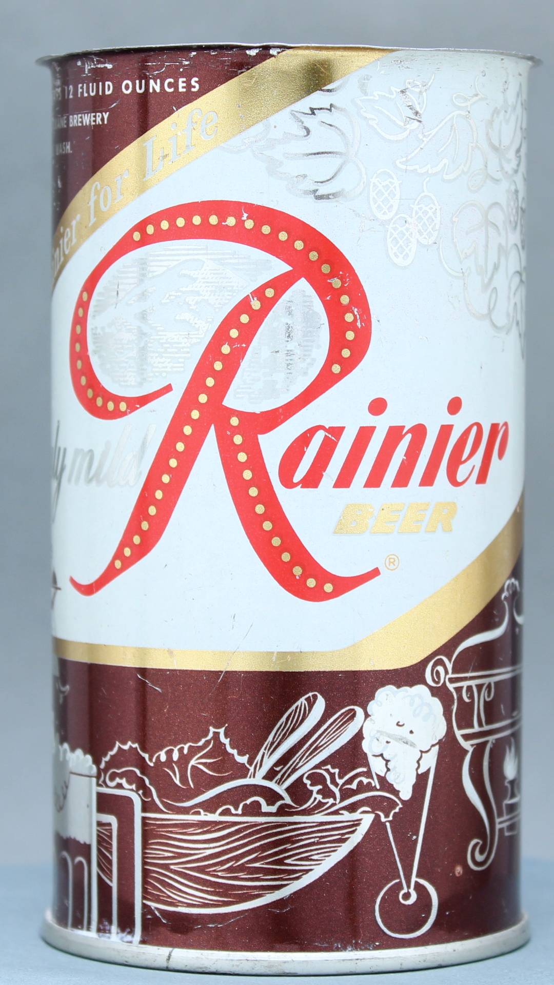 Rainier Beer Flat Top Can