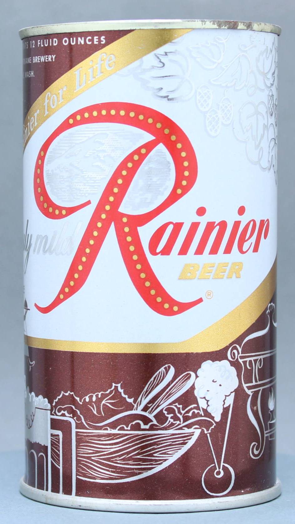 Rainier Beer Flat Top Can
